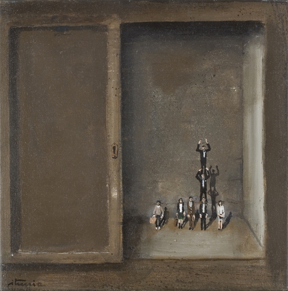 Ignacio ITURRIA La Familia, 2008, huile sur toile, 60 x 60 cm