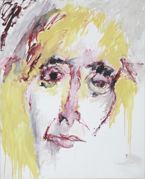 Bernard DUFOUR Autoportrait jaune, 2014, huile sur toile, 81 x 65 cm